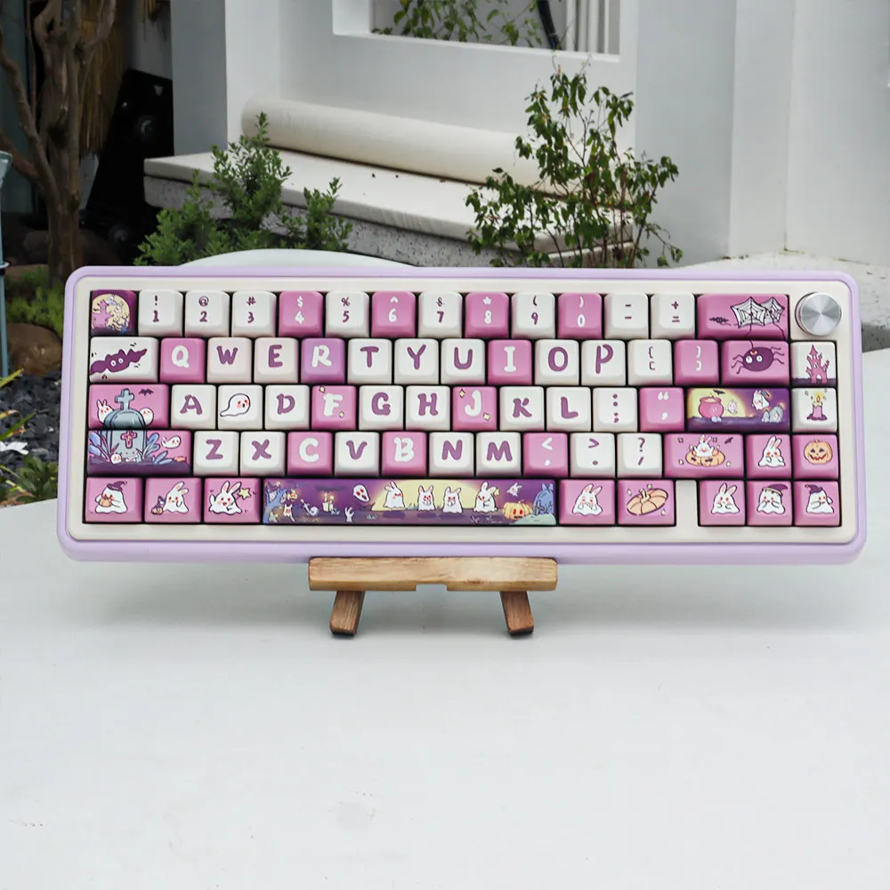 

151 Keys Cute Funny Rabbit Theme Cherry XDA Cherry Profile Keycaps For Mechanical Keyboard Mx Switch PBT Dye Sublimation KeyCap