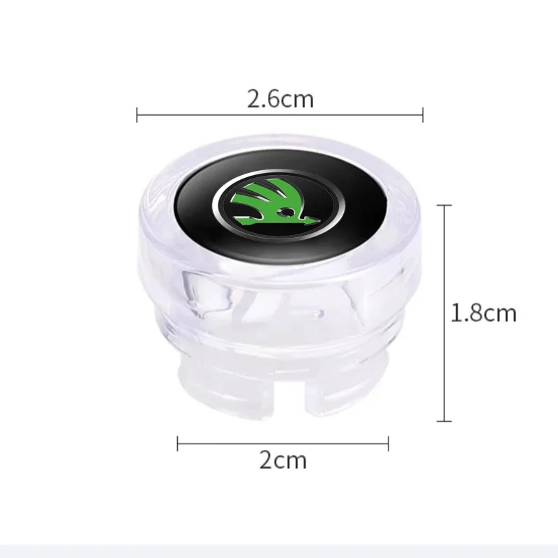 6 color Car Cigarette Lighter Dust Cover Dustproof Cap Plug For Skoda Octavia Fabia Rapid Superb Kodiaq Scala Karoq Citigo Kamiq