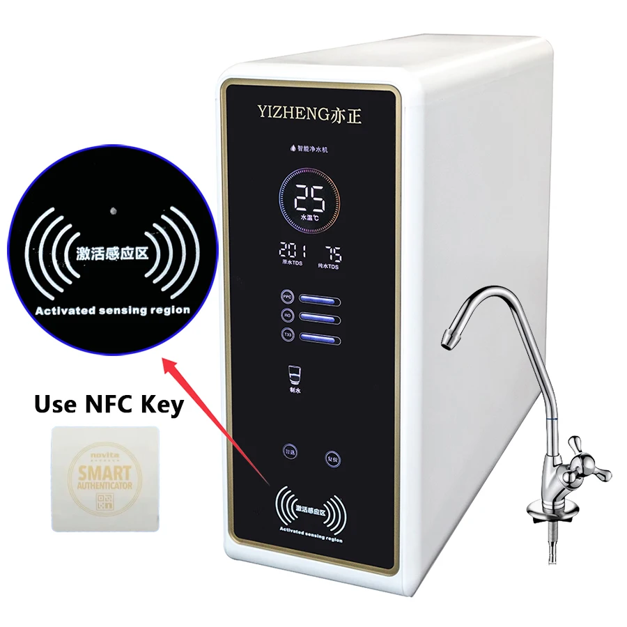 

Big Flow 800GPD Kitchen Under Sink Water Purifier Household and Hotel Use Self-Cleaning RO Purifier with Manual Power Source