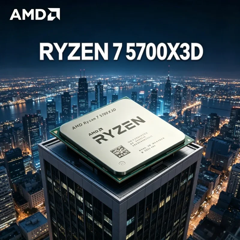 AMD Powerful DIY Processor AMD Ryzen 7 5700X3D 4.1GHz Boost 8 Cores 16 Threads 105W AM4 Chip Fit For X570 B550 Mainboard