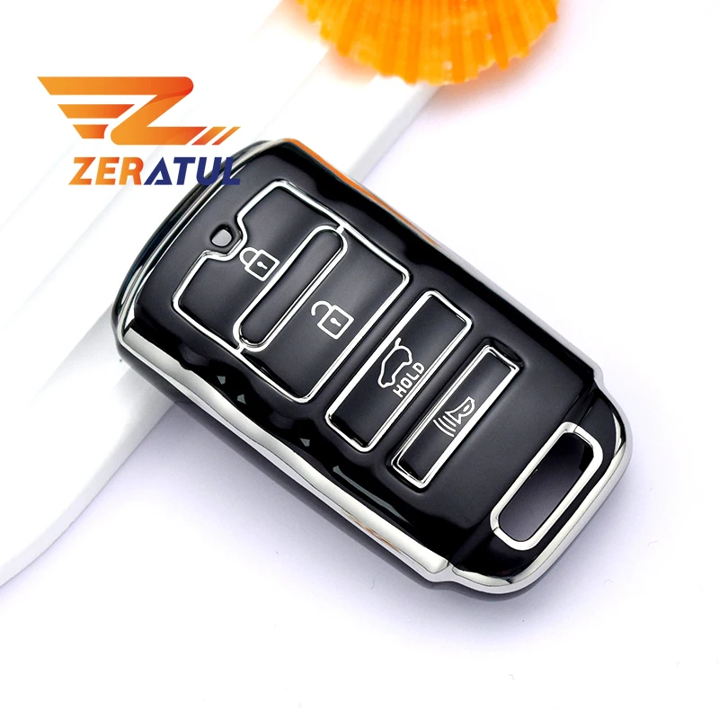 Auto Shell Fob Cover Holder For KIA Cadenza K9 K7 K-04 Sorento K900 and New K7 4Buttons TPU Car Key Case Protector