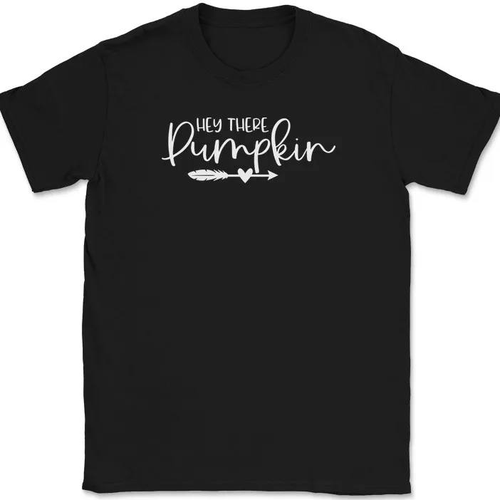 Футболка с тыквой Hey There, забавная футболка с праздничным текстом и юмором на День Благодарения