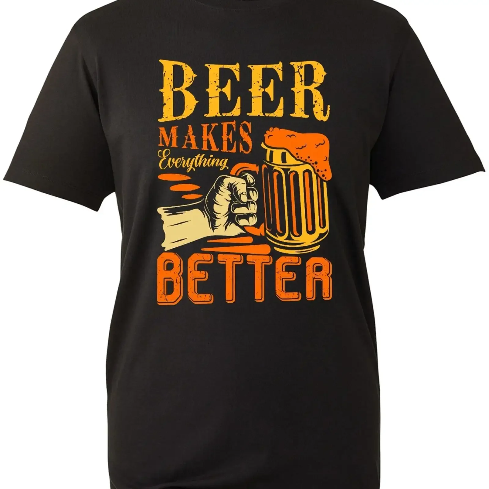 Camiseta Bier macht alles besser, divertida, para amantes de cerveja, para festas, dança, estilo vintage, streetwear, roupas de designer.