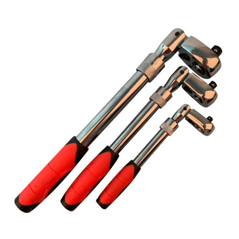 A20F-72-Tooth Telescopic Ratchet Wrench 1/2 Automatic Quick-Release Quick Wrench Telescopic Wrench Movable Head Wrench Easy Inst