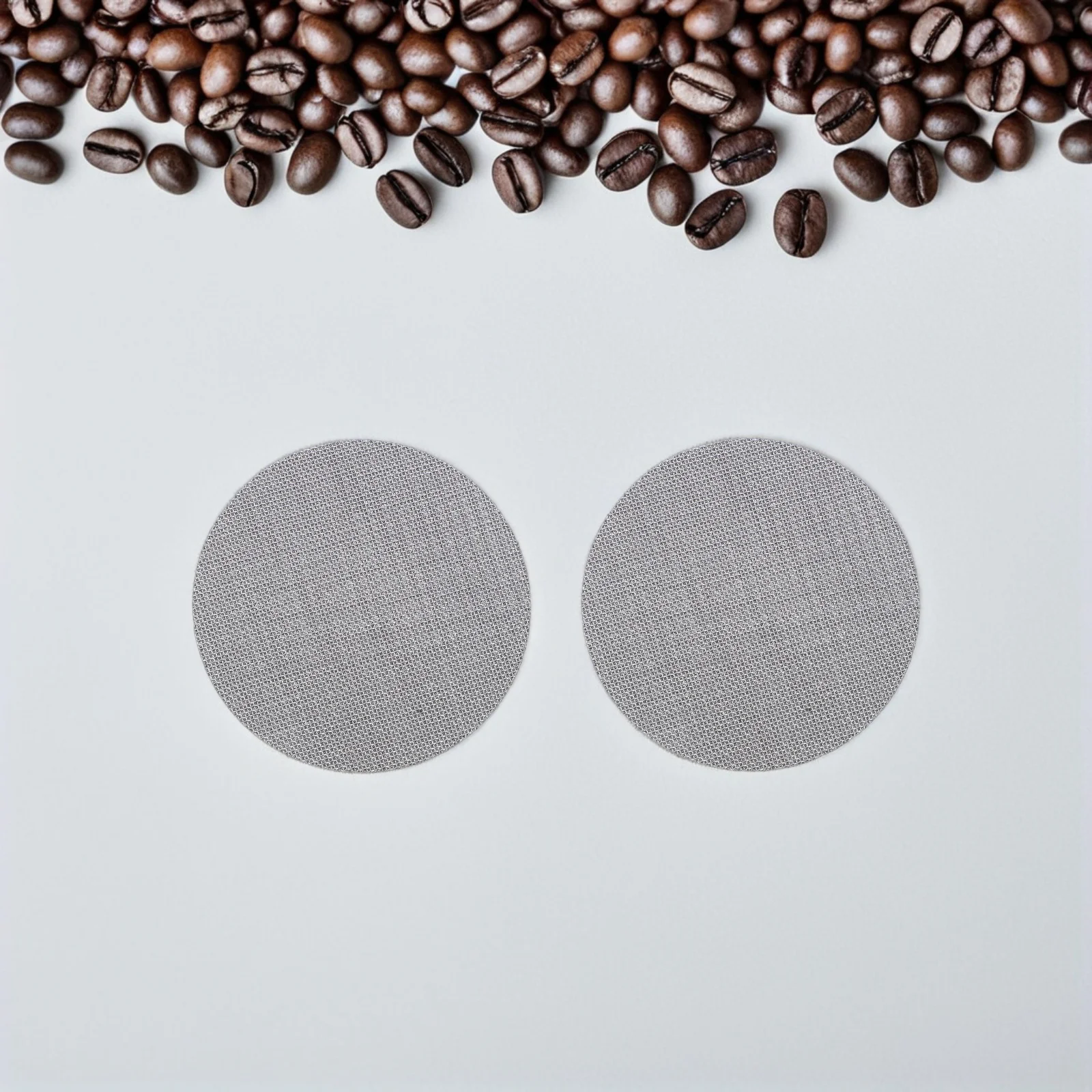 4 قطعة 585 مللي متر الفولاذ المقاوم للصدأ إسبرسو تصفية الشاشة قابلة لإعادة الاستخدام دائم 17 مللي متر سميكة التوافق العالمي نكهة غنية