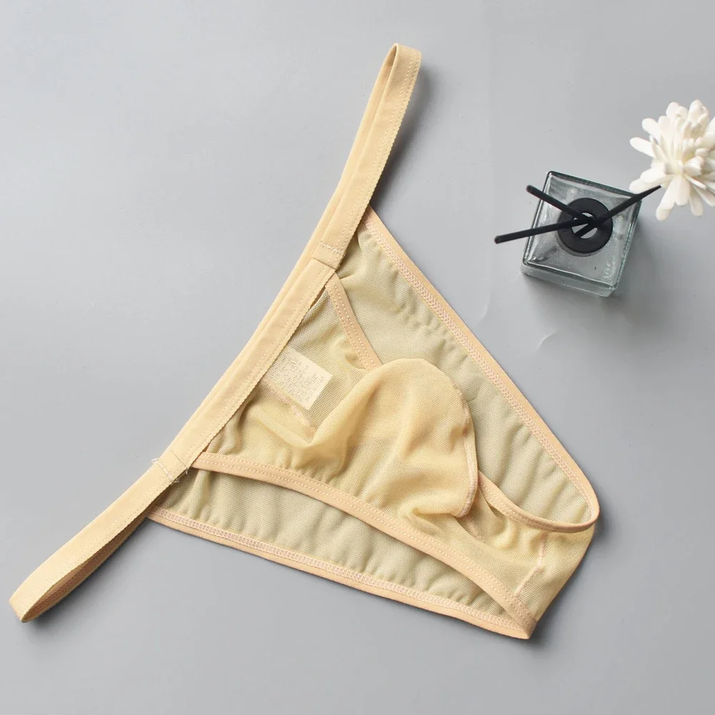 Heren mesh pure ademende lage taille Ardennenzakje slips ondergoed onderbroek
