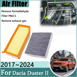 1.2T Activated Carbon Air Conditioner Filter For Renault Dacia Duster II  HM 2017~2024 2023 2022 2021 Accesories Air Filter Grid