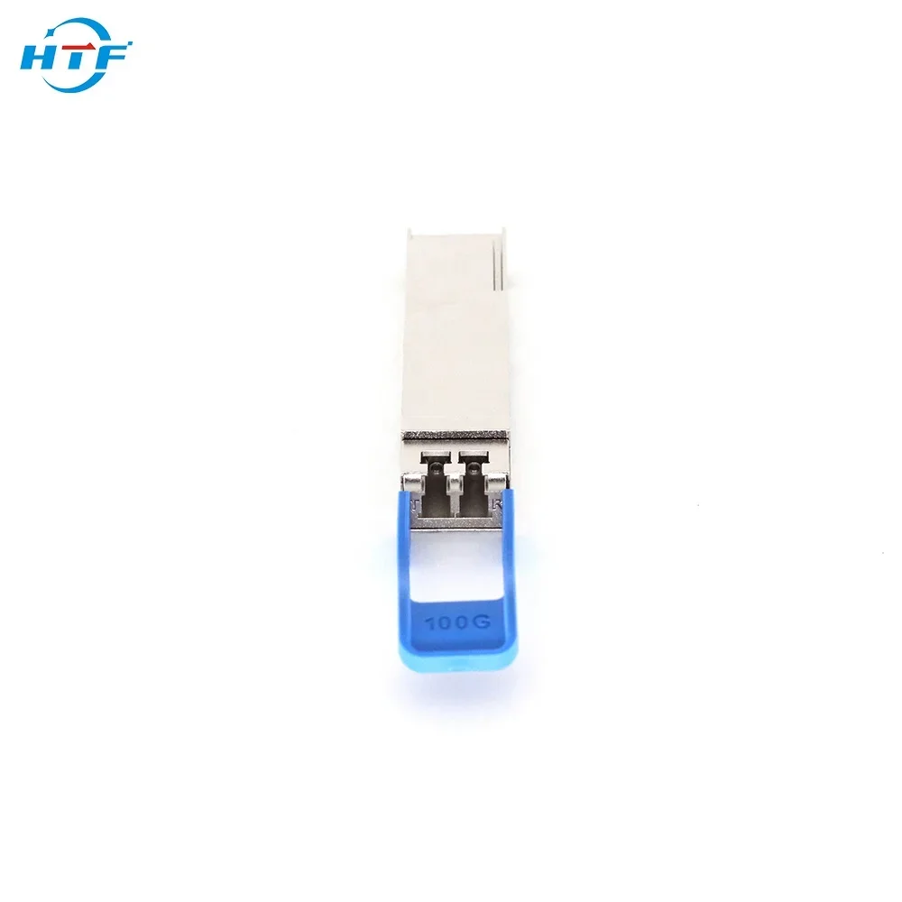 وحدة جديدة بسعر المصنع HTF للتحكم في جودة التسليم السريع متوافقة مع الوحدات الضوئية Datacom 100G QSFP28 LR 20km
