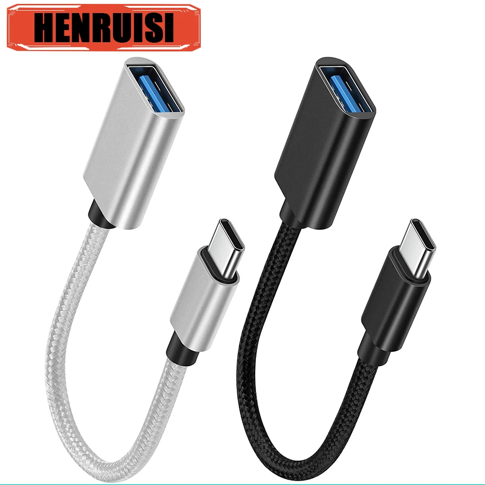 Adaptateur de câble OTG USB 3.0 à Type C, connecteur de clé USB, câble de données pour Xiaomi, Samsung, Huawei, Xiaomi, téléphone Android, Macbook Pro