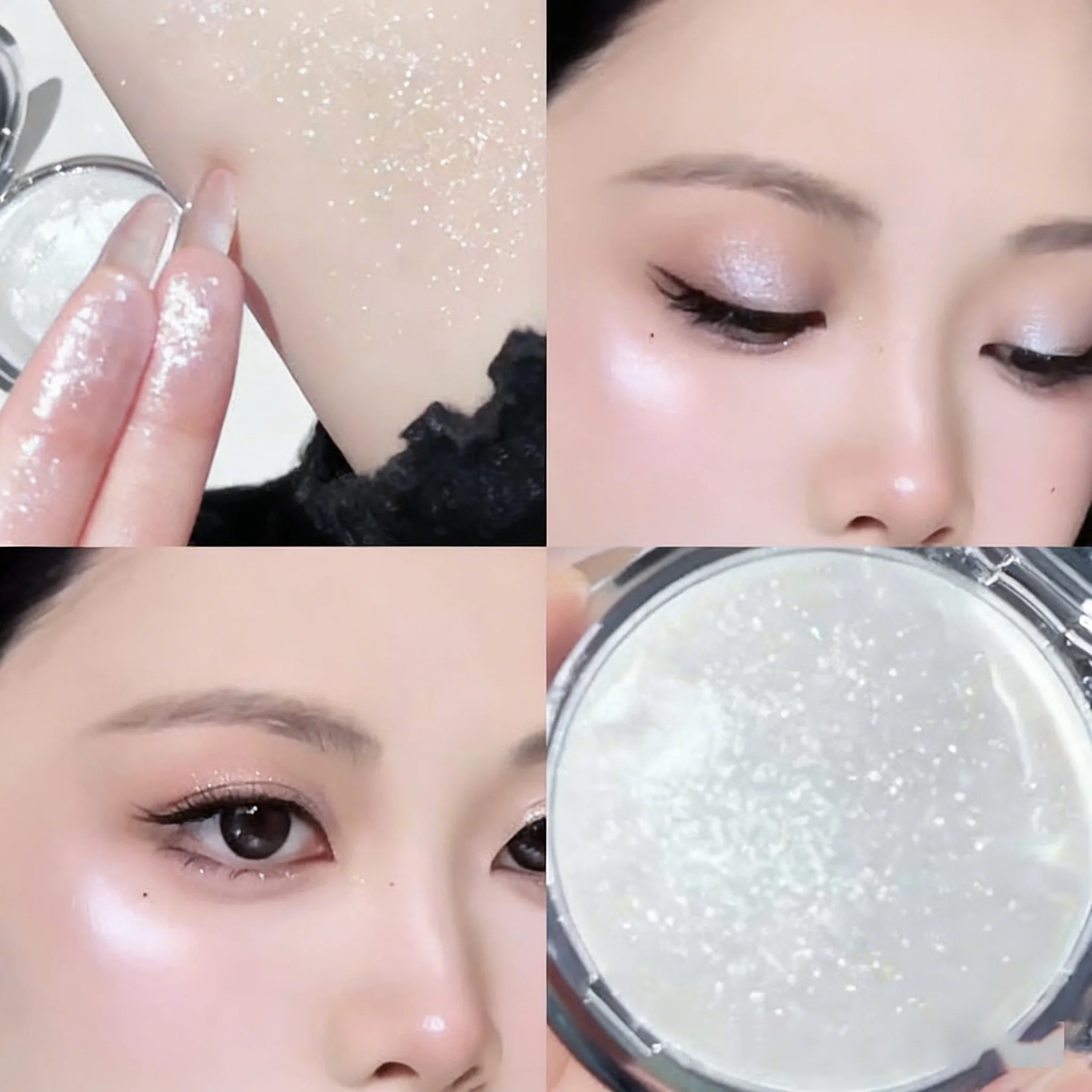 Kakashow Planet Highlighter Powder Champagne Mashed Potato Diamond Shiny High Gloss Paste Pearlescent Brightening Contour