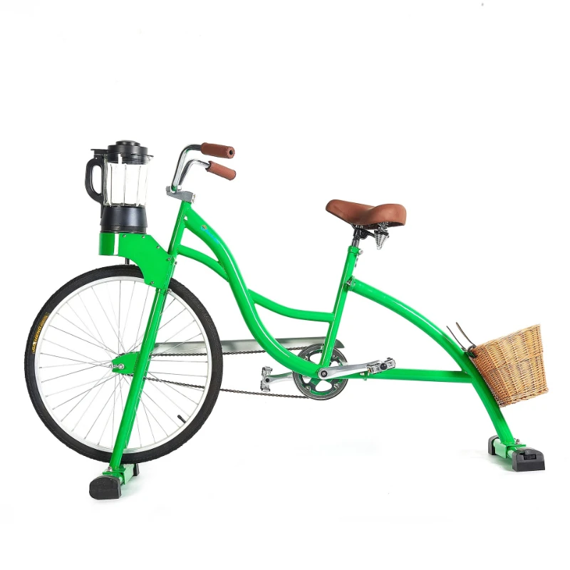 

Interactive Green Fruit Machine New Creative Cycling Sports No Power Bicycle Juicer
