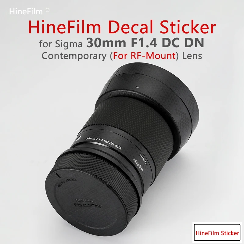 

Hinefilm Skin for Sigma 30 f1.4 RF Lens Decal Skin for Sigma 30mm F1.4 DC DN for Canon Lens Sticker 30 1.4 Wrap Cover 30F1.4