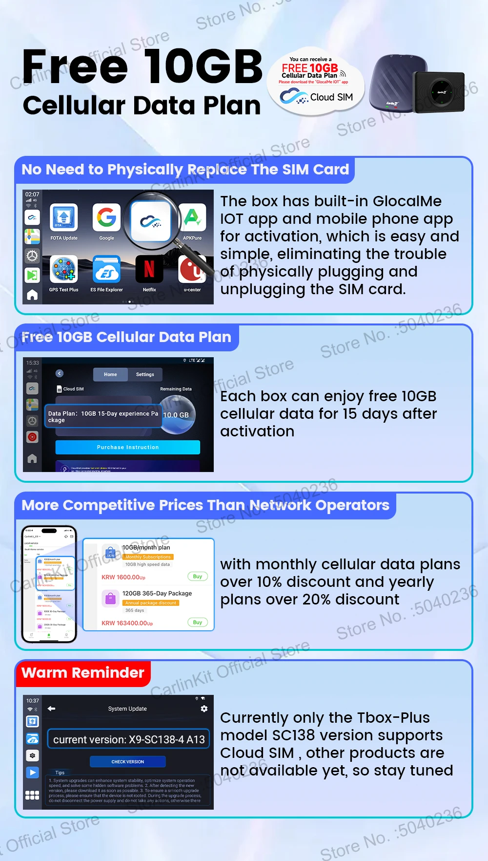 2026NEUE CarlinKit CarPlay Ai Box Qualcomm 8-Core Android 13 Drahtlose Carplay Android Auto Auto Video TV Box WiFi SIM Für Netflix – Detail 18