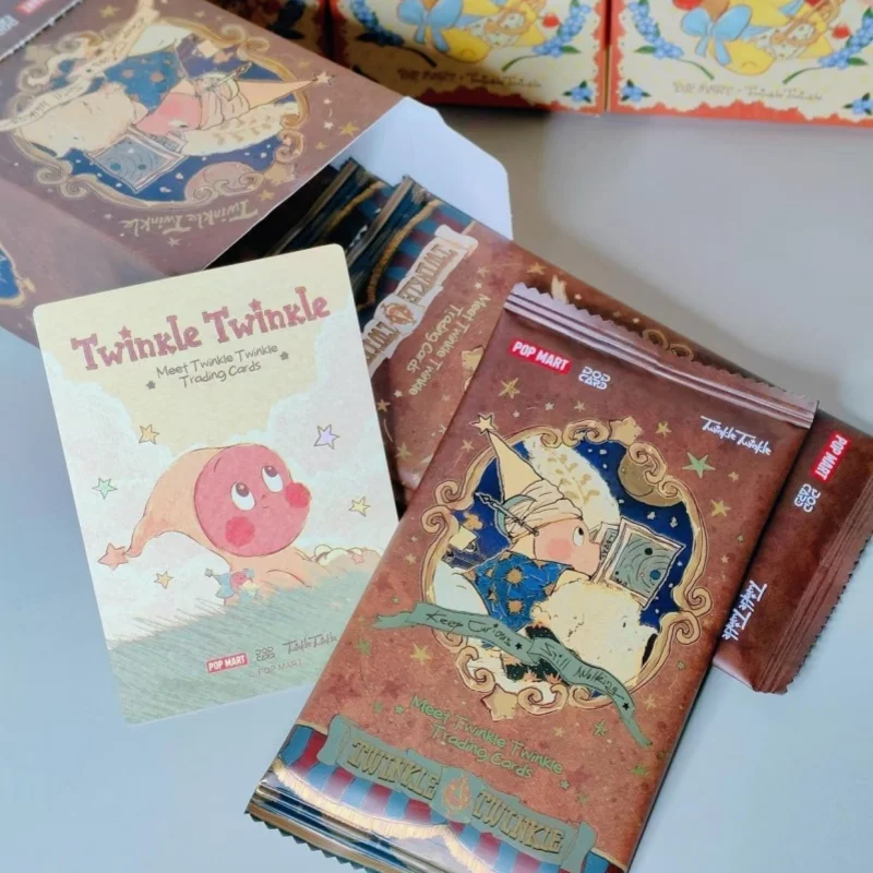 

Original Popmart Twinkle Twinkle Keep Curious Still Walking Art Collection Card Blind Box Four Palace Grid Card Book Mystery Box