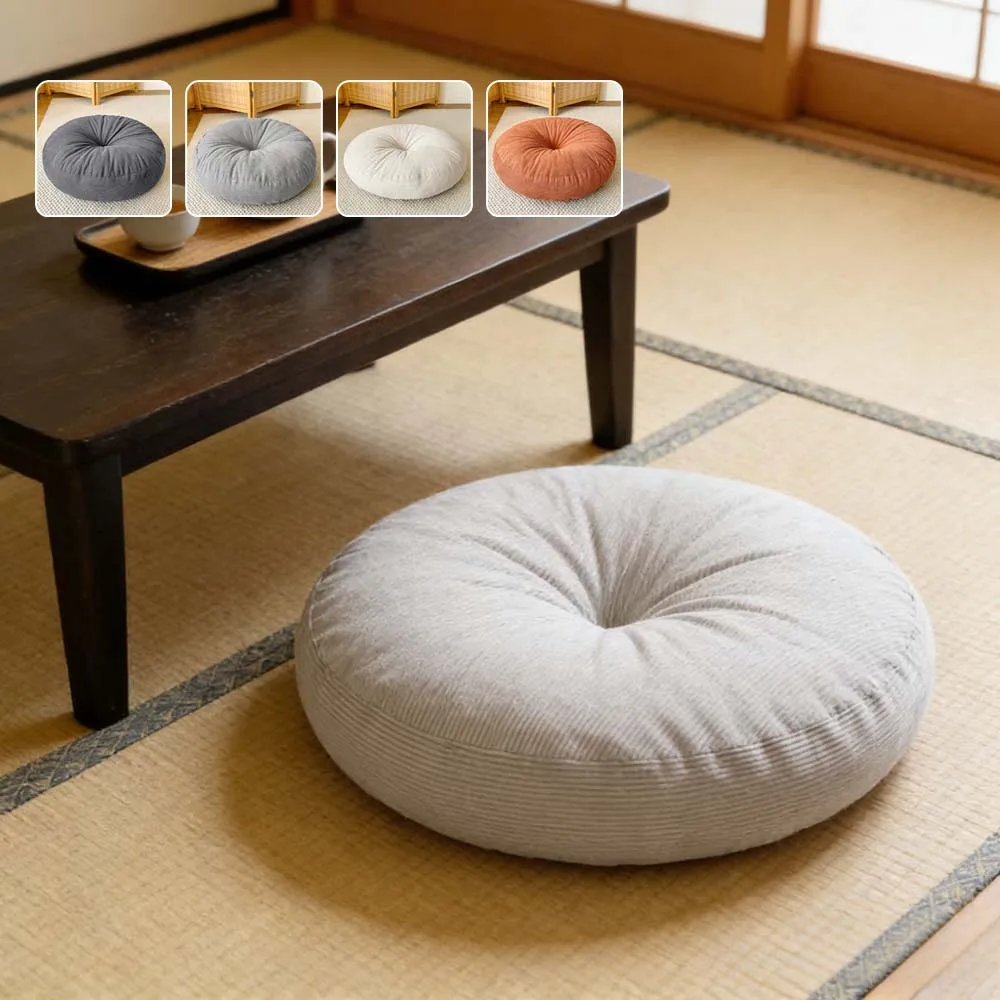 

Round Corduroy Floor Cushion 40/45/50cm 1PC Meditation Mat Seat Pad Pillow Home Decor Tatami Cushion for Balcony Bedroom인테리어 소품