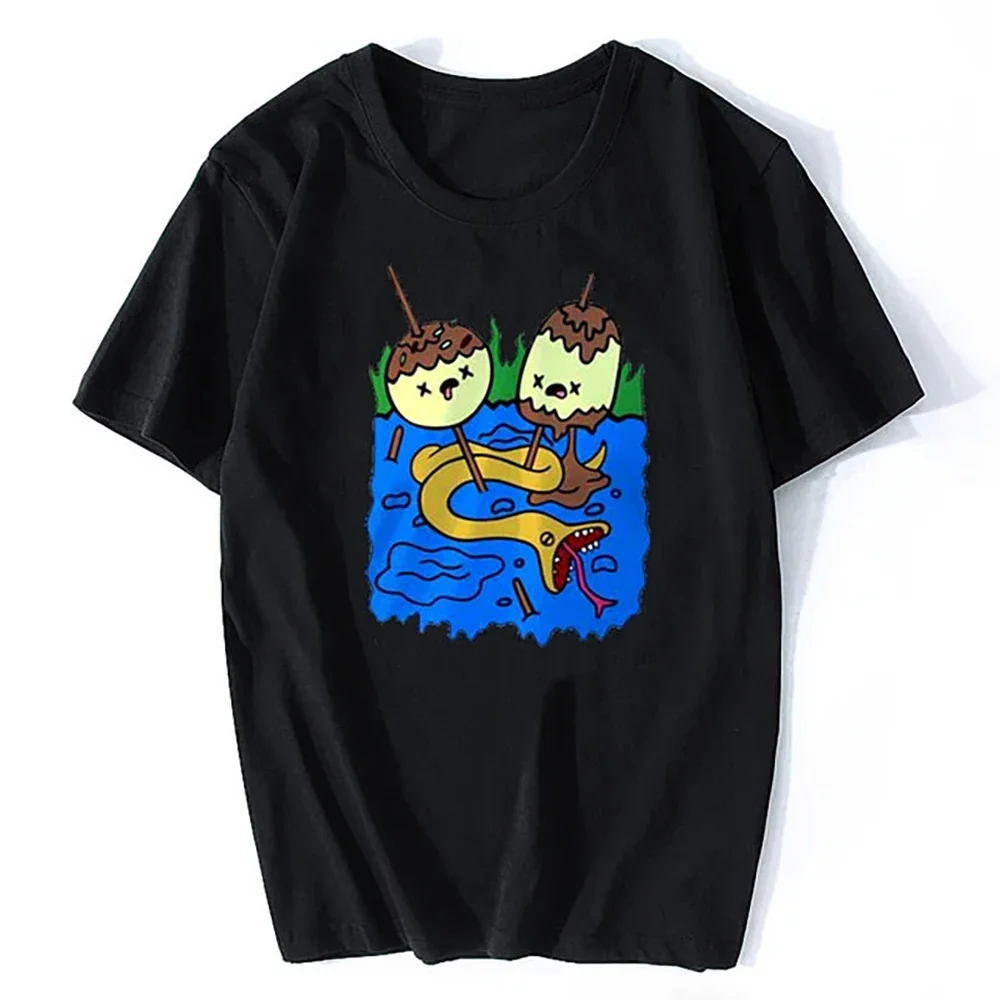 Summer Men's Clothing Rock Chewing Princess Casual Cotton T-Shirt Adventure Time T-shirt funny Marceline gift Fashion  shirt