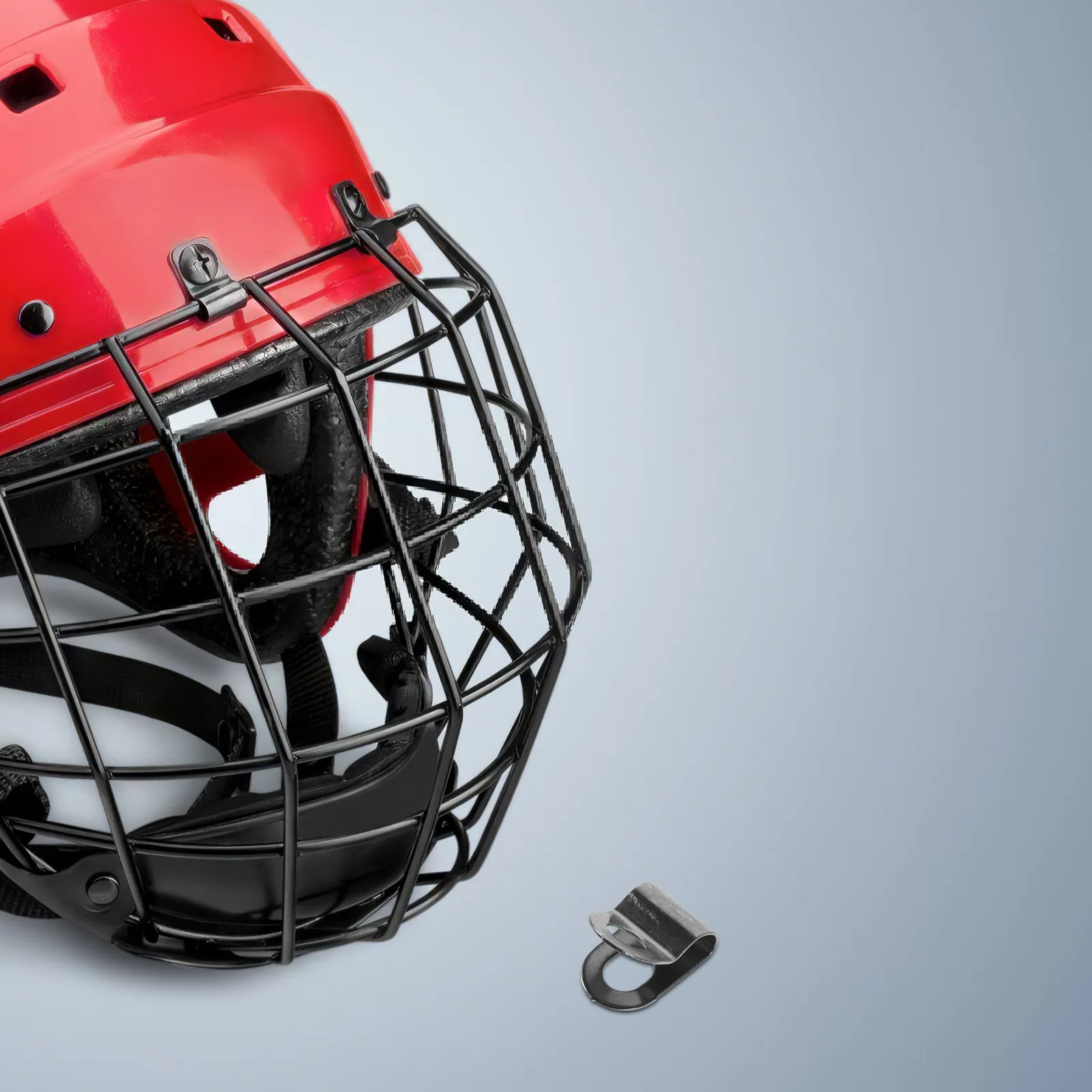 

20Pcs Hockey Lock Clips Universal Visor Attachment Fasteners Buckle Repair Mounting Clips Hardware Hockey