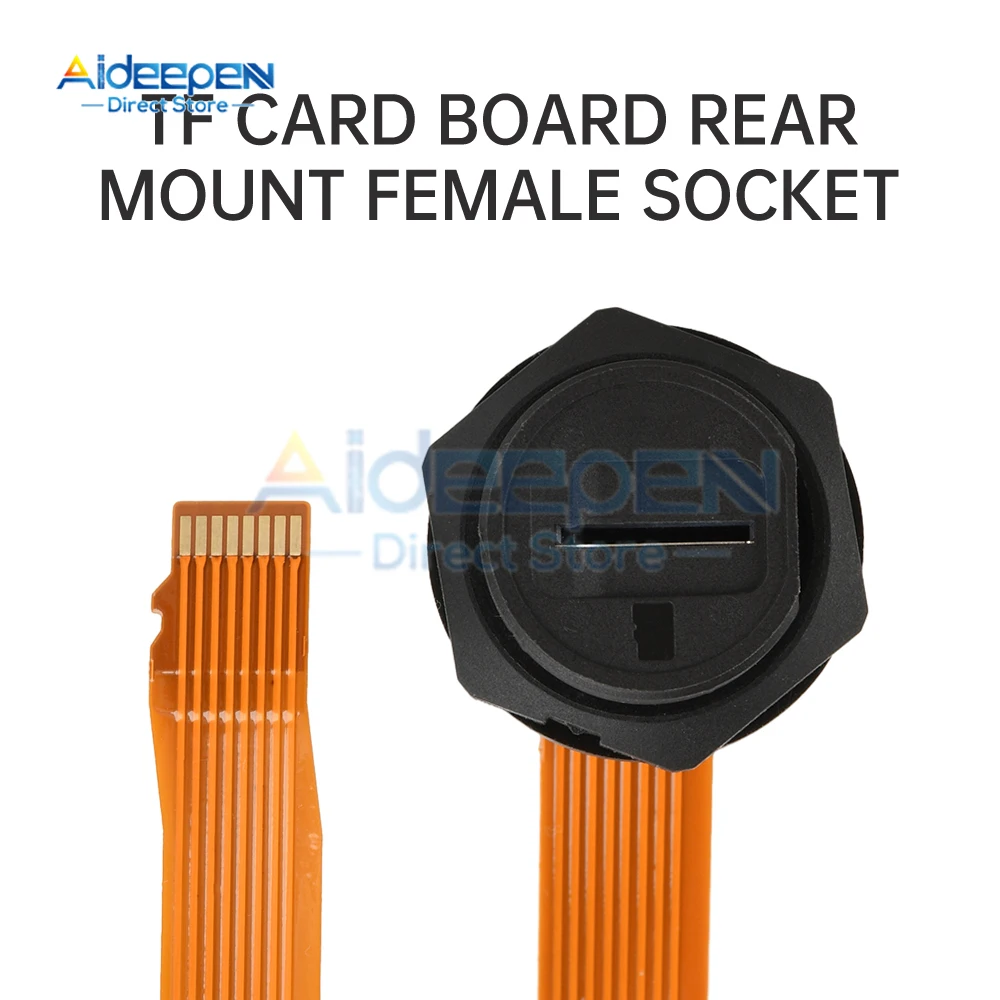 1Set Waterproof SIM/TF Card Adapter IP67 Dustproof Sealed Structure Flexible FPC Connecting Wire Thread Lock Stable Connection