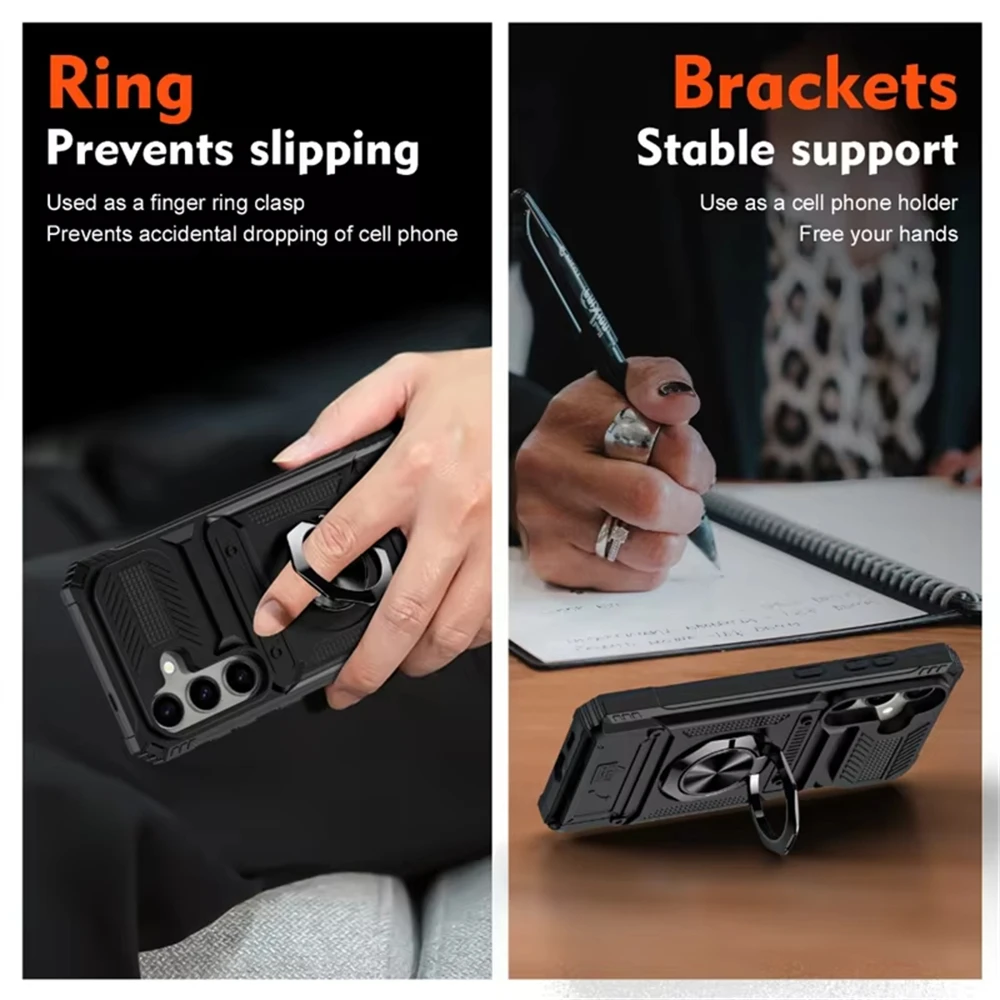 المغناطيسي استدارة حلقة مسنده الحالات الهاتف لسامسونج غالاكسي A56 A36 A16 A55 A35 A15 A14 5G A26 حافظة غطاء المحفظة للصدمات