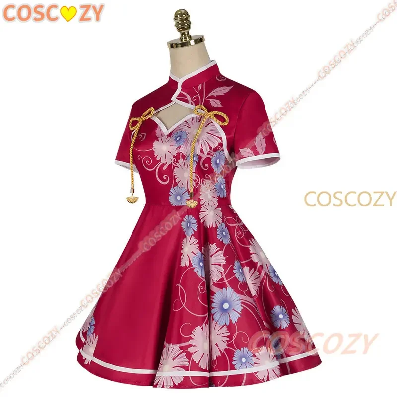 Anime cosplay kostüm ruby cheong sam traditionelle frauen rotes kleid anime ashi no ko ruby hoshino cosplay schöne party cos cosplay