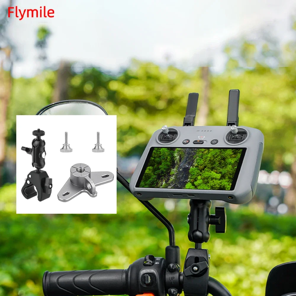 

Велосипедное крепление Flymile с дистанционным управлением для DJI Air 3/Mini 3/4 Pro, зажим на руль, кронштейн, велосипедный зажим, держатель для аксессуаров RC/RC2