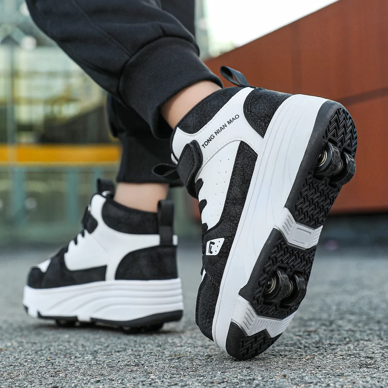 

Kids' Winter Fall Warm Heelys: New Invisible 4-Wheel Retractable Roller Shoes (Boys & Girls)