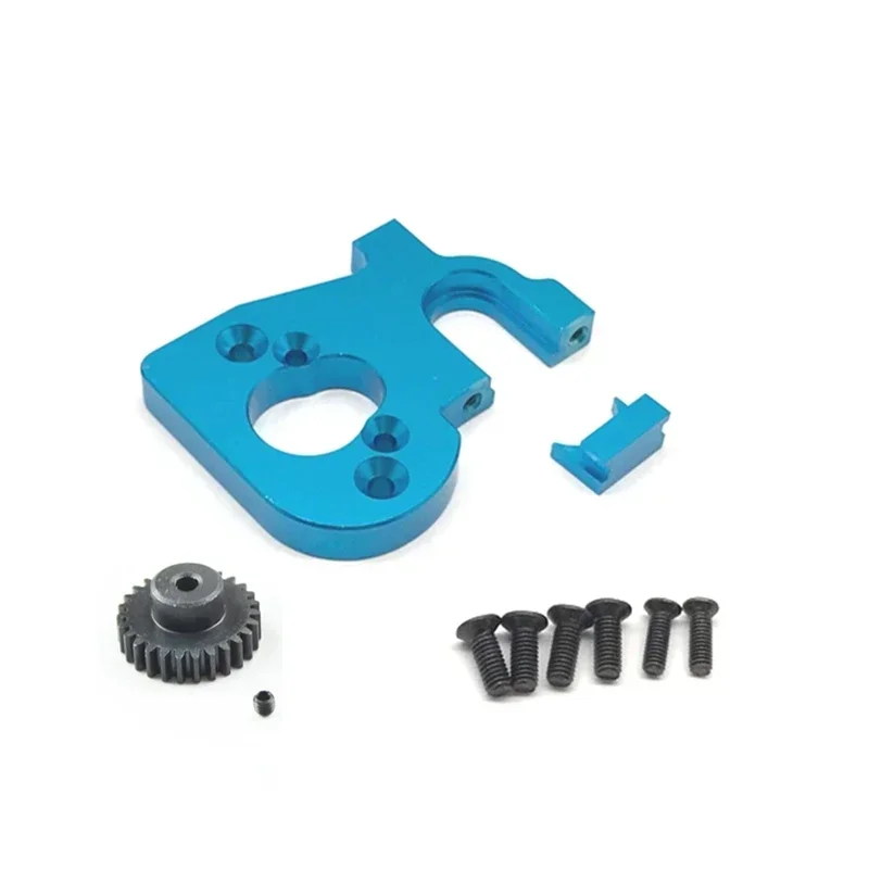 RC Car Motor Mount Holder com engrenagem para Wltoys, Peças, Acessórios de Atualização, 144001, 124019, 124018