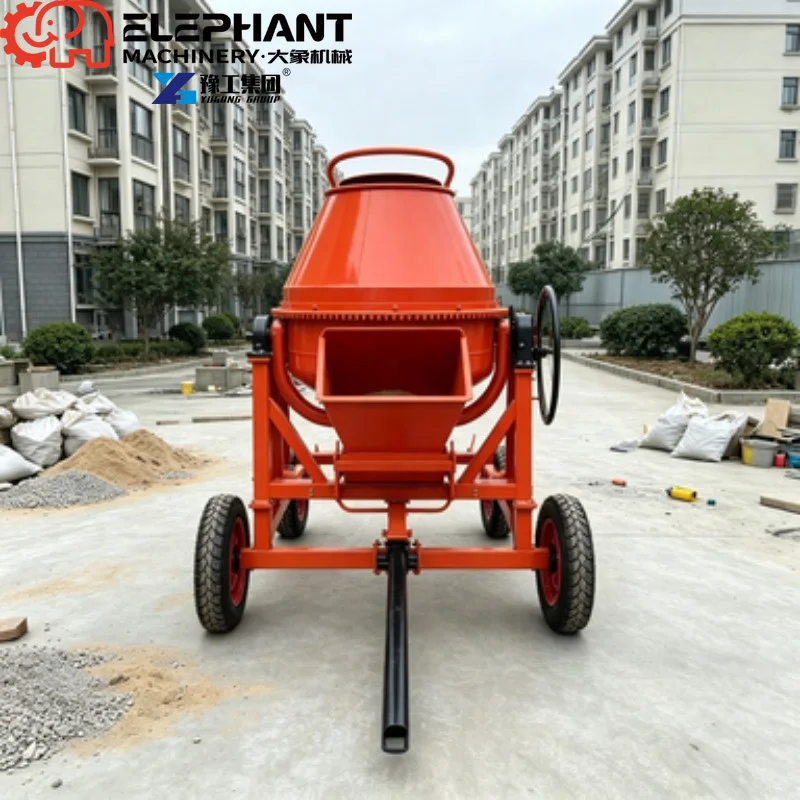 350L/500L High Quality Small Cement Mixer, Efficient Concrete Mixing Machine For Construction Site Recycling
