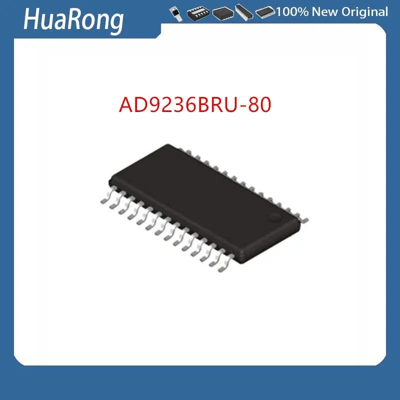 2Pcs/Lot AD9236BRU-80  AD9236BRU D9236BRUZ-80   9236BRU-80  AK4524VF AK4524 TSSOP28