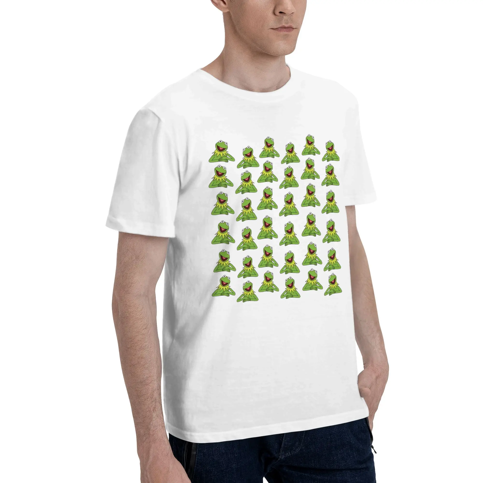 Men Women Kermits the Frog T Shirt Pure Cotton New Arrival Tee Shirts  Clothing Outfits