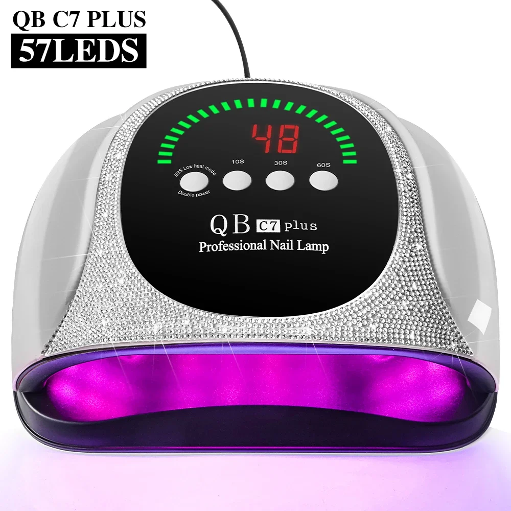 

Professional Nail Dryer 57 LED Nail Art Lamp Drying Lamp with LCD Screen Can Quickly Cure All Nail Polish Gel Equipment