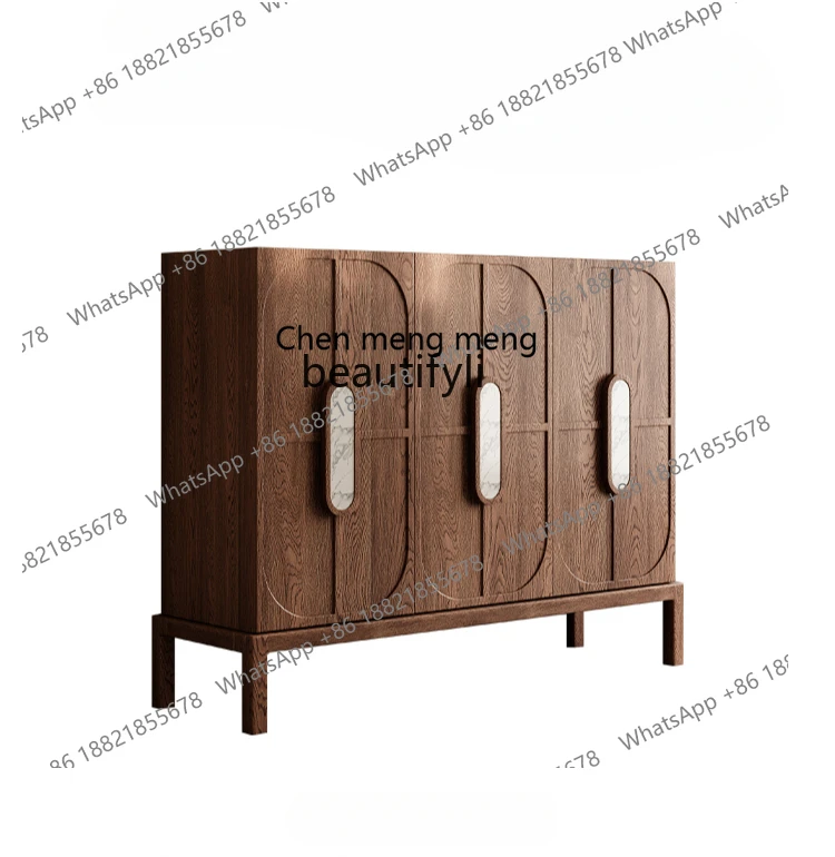 

X Medieval solid wood home shoe cabinet living room entrance cabinet retro shoe cabinet home door