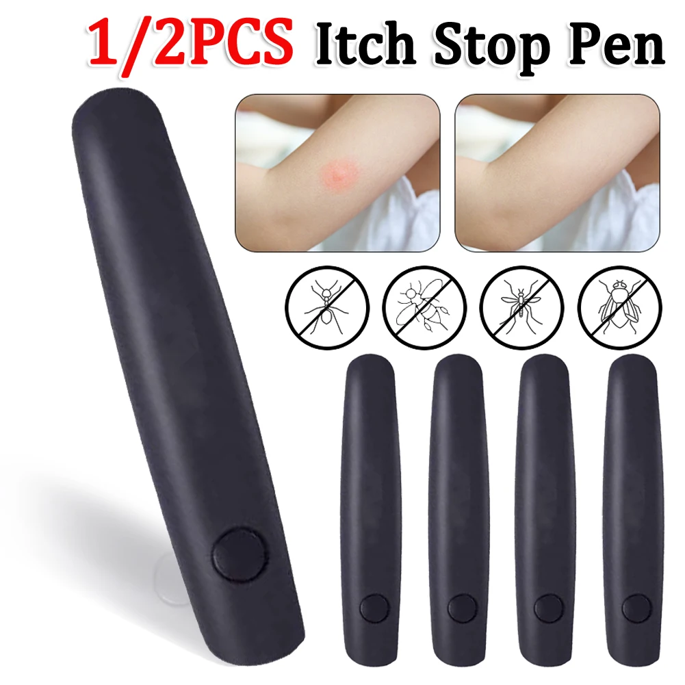1/2 قطعة مفيدة المخلص لدغات الصيف محايد إلكتروني مكافحة حكة القلم تخفيف اللدغة مساعد الأطفال لدغة الحشرات القلم الحكة Neut