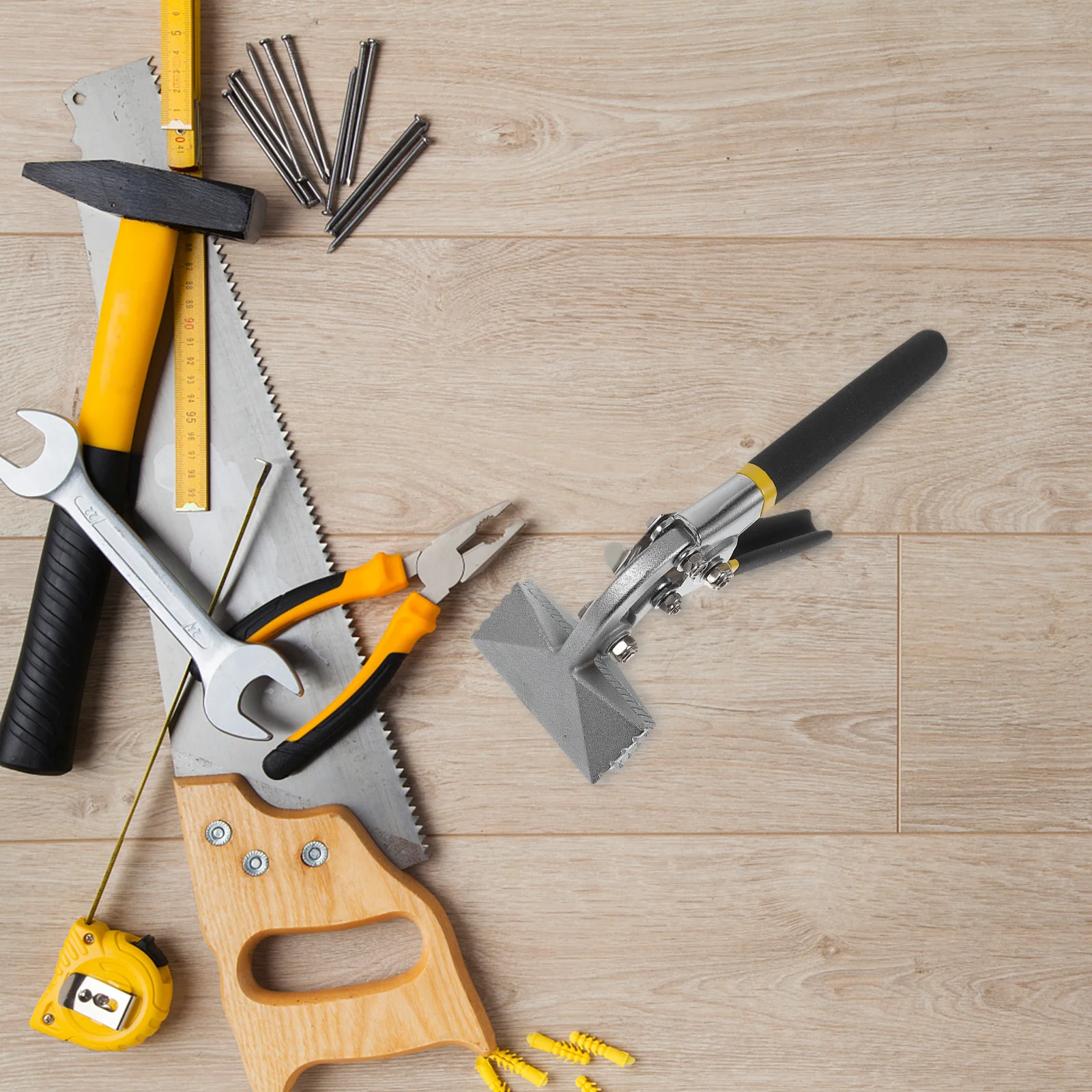 

3 Inch Heat-Treated Steel Hand Seamer Straight Jaw Sheet Metal Bender For Tight Spaces Flat Bar Bending Tool Hand Tools