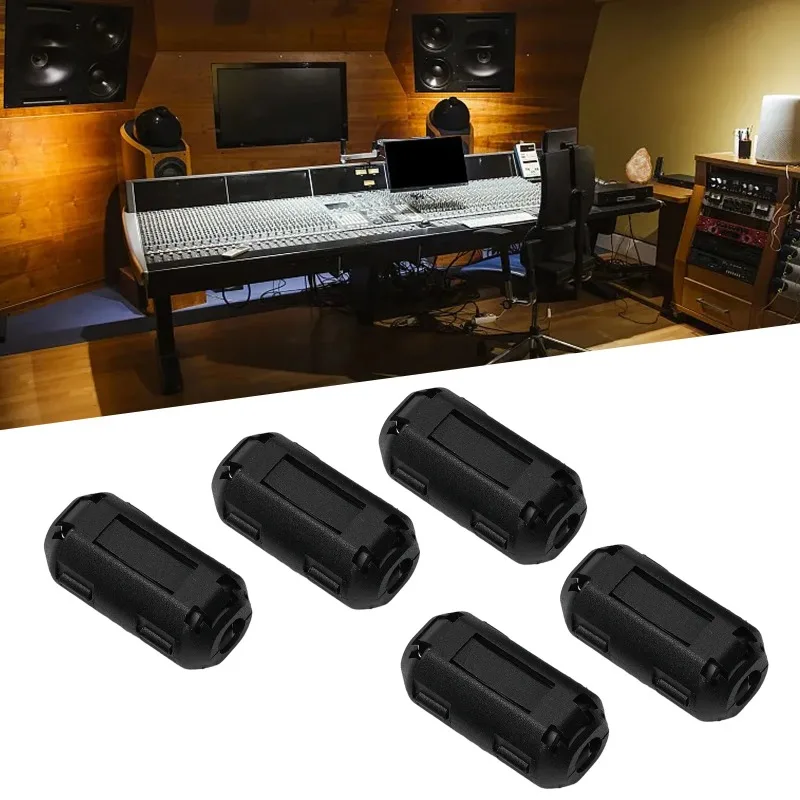 ZEXEF 10 قطعة 3.5/5/7/9/13 مللي متر حلقية الأساسية الفريت حبة كليب خنق EMI RFI مشبك مرشح الضوضاء ل USB/فيديو كابل سلك الطاقة