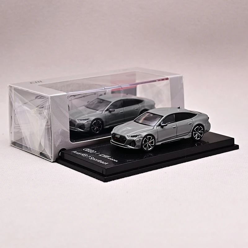 CM Modello 1/64 RS7 Sportback Modello di Auto di Lusso Ad Alte Prestazioni Auto Diecast Toy Station Veicolo con Display Box