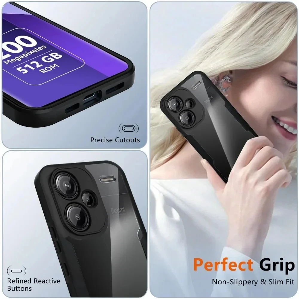 Für Redmi Note 13 14 Pro Plus 360 Full Body Screen Protector Transparente Hülle Für Redmi Note 13 14 Pro stoßfeste Telefonabdeckung