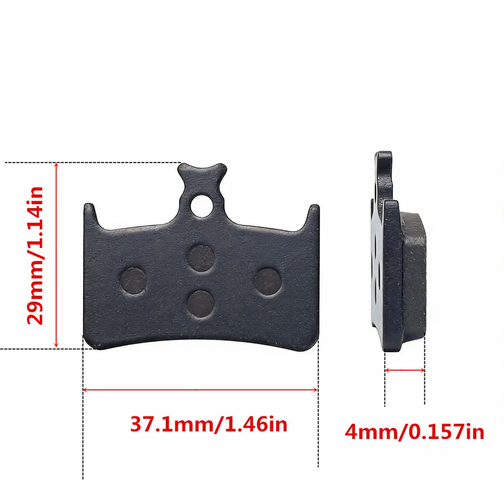 4 Pairs MTB Bicycle Semi-Metallic Disc Brake Pads For Hope Tech 3 E4 Race Evo E4 RX4+ Mountain Bike Hydraulic Disc Brake Parts