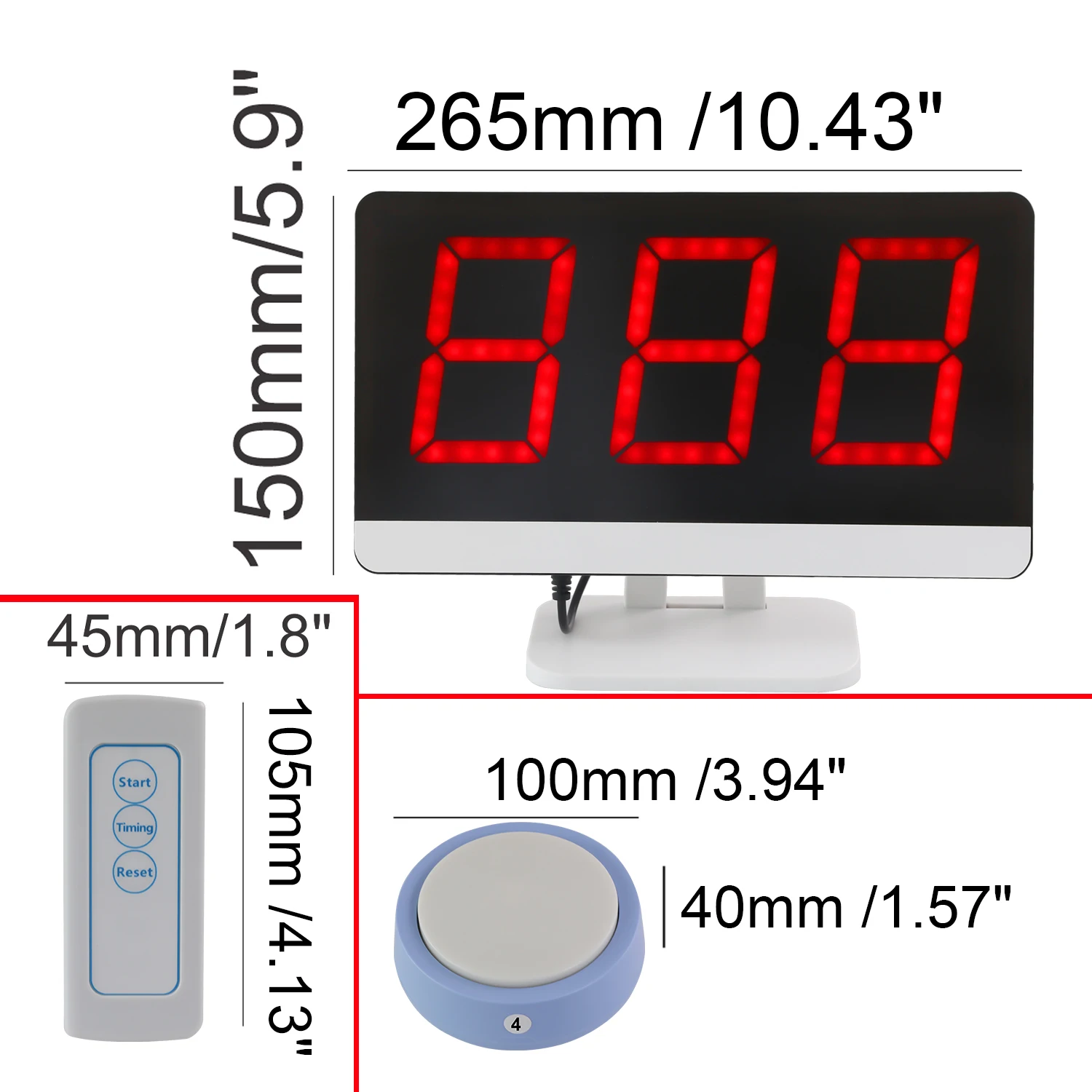 Quiz Answer Game Buzzer System 4 Color States 3 Answer Modes for Classroom Competition Family Games Answer Buzzer