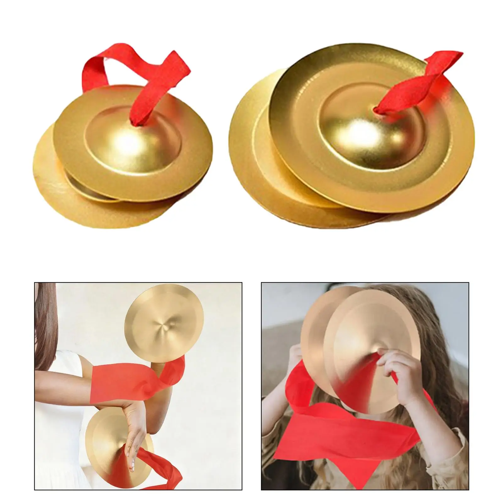 Hand Cymbals Percussion Devices Sturdy Alloy Music Instrument for Children Early Education Band Drum Players