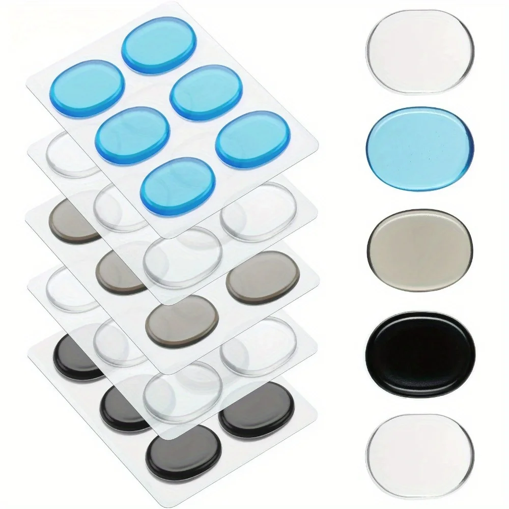 18PCS Drum Dampeners Moon Gels Silicone Gel Pads Soft Drum Dampeners for Drums Cymbals Tone Control