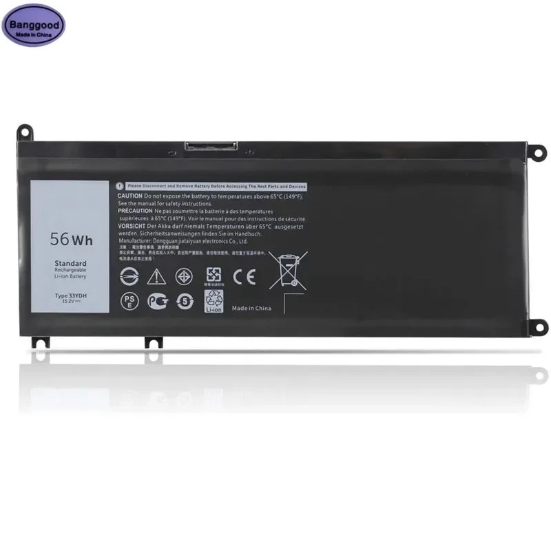 

Banggood 33YDH Rechargeable Laptop Battery For Dell Inspiron 17 7778 7779 7773 15 7577 G3 15 3579 5587 17 3779 7588 P30E Series