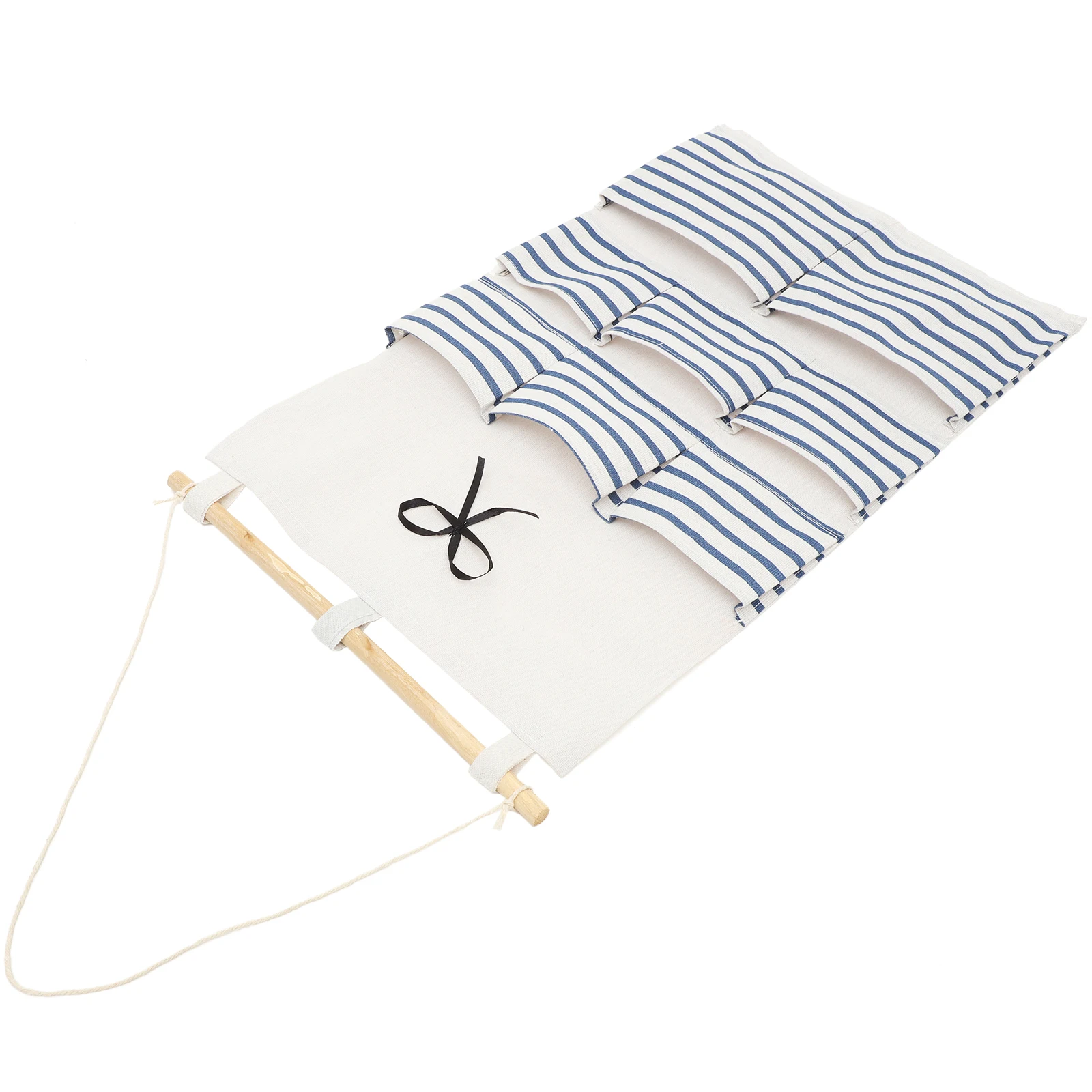 

8-Pcs Wall Hanging Storage Bags Cotton Linen Foldable Door Back Pocket Bag For Socks Underwear Home Closet Organizer//