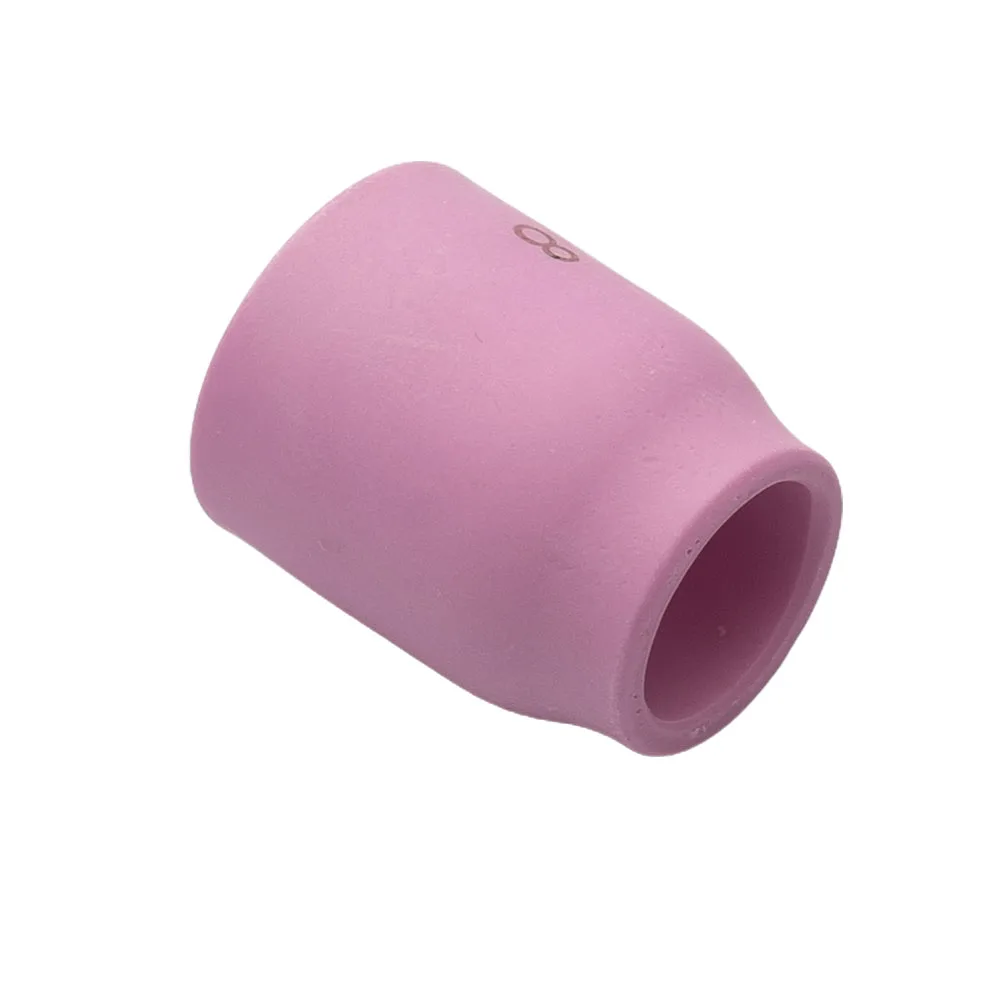 WP-9/20/25/17/18/26 TIG 용접 토치 용 알루미늄 산화물 노즐 가스 렌즈 컵 세트 25.5mm 5pcs 액세서리 세라믹 핑크