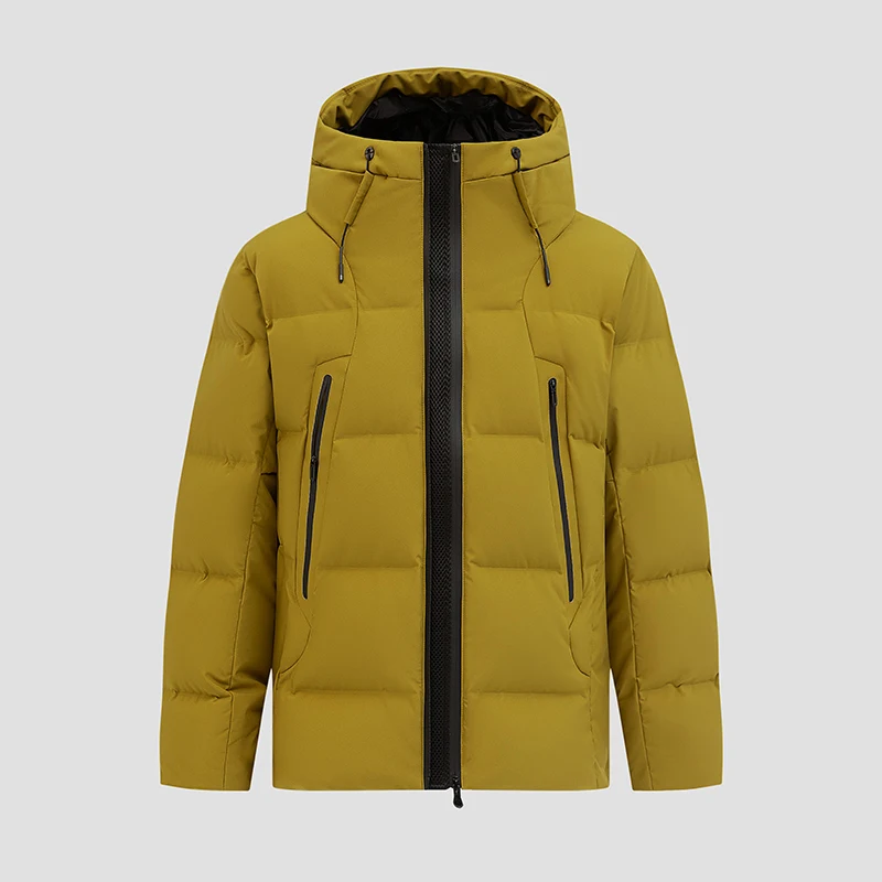 High-quality, fashionable, casual and stylish outdoor down jackets with hats and thickened coats for couples