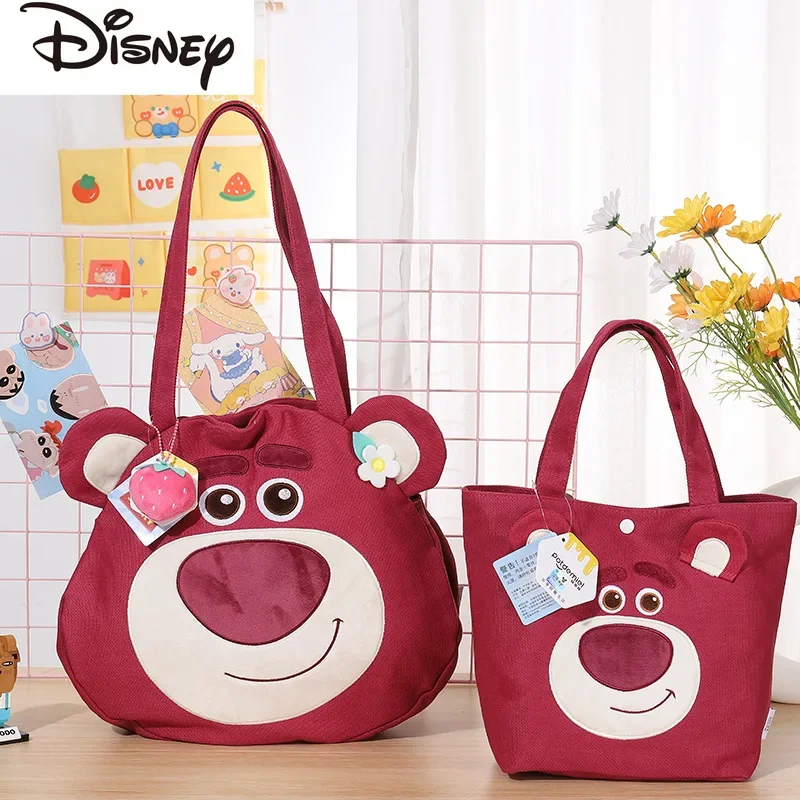 Disney-Sac en peluche Harvey Bear Stitch pour femme, véritable pendentif initié, grande capacité, sac fourre-tout pour étudiant, 2023