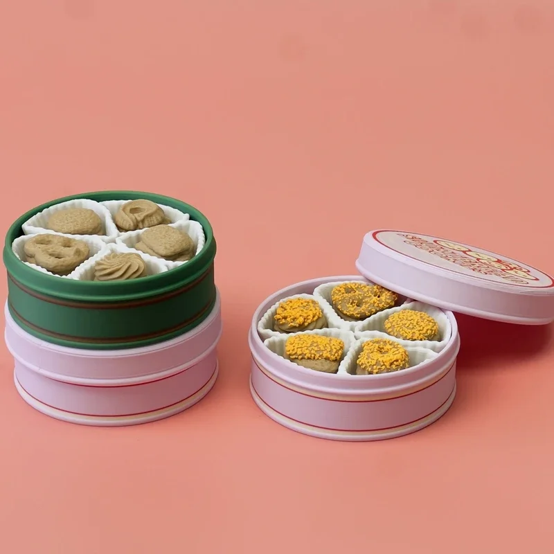 Cookies Box Decompression Toy With Built-in Keyboard Shaft Biscuit Button Fidget Finger Clicker Creative Testing Tool Small Gift