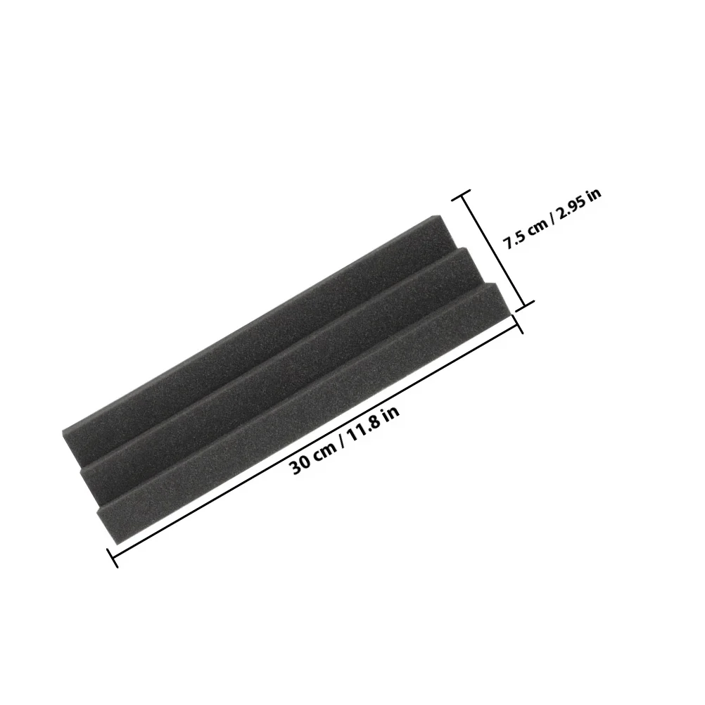 12 قطعة لوحة عازلة للصوت مكافحة المشتعلة باس فخ ثلاثية الأبعاد بلاط رغوة صوتية للاستوديو جدار جبل امتصاص الصوت