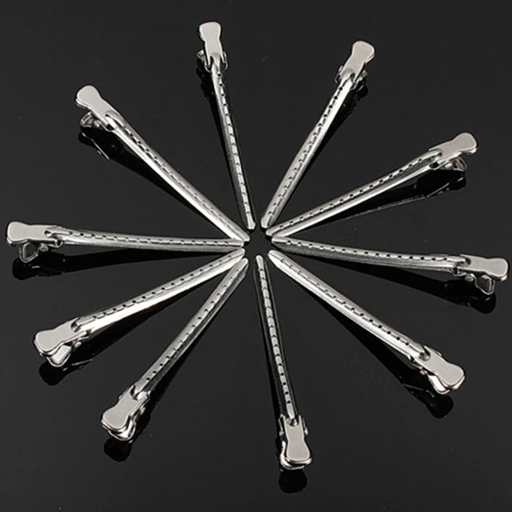 

12 шт., зажим для краски для волос, алюминиевые заколки из нержавеющей стали, для использования в салоне, легко держатся, без беспорядка, аксессуары для окраски, зажим для краски для волос