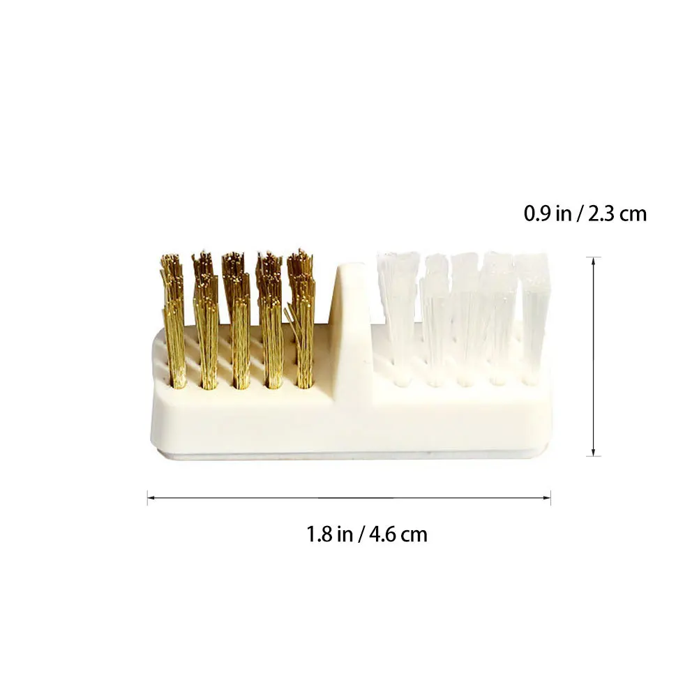 5pcs Copper Wire Brush For Drill Bits Cleaning Multi-Functional Nail Art Tool Manicure Polish Head Dust Removal Nail Bit